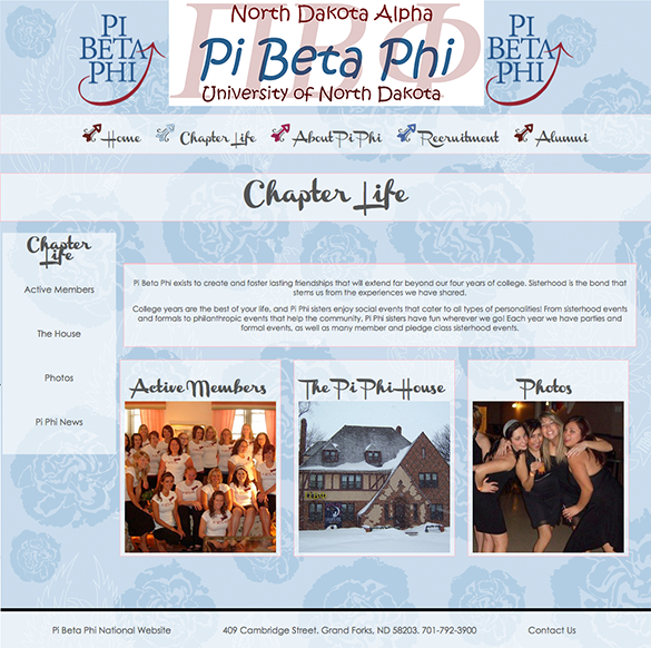 Pi Beta Phi Chapter Life Page Pi Beta Phi Chapter Life Page